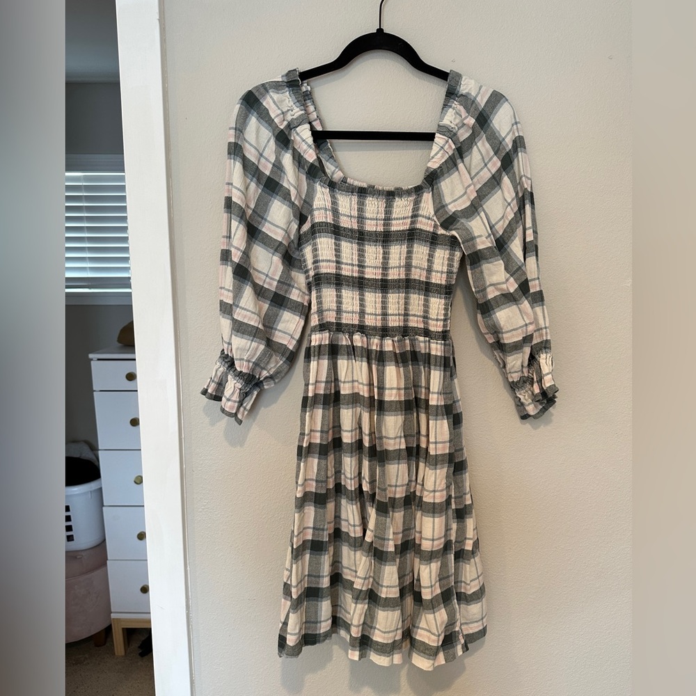 Madewell Flannel Pattern Dress